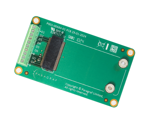 Paragraf Plug in GFET (PiG) Breakout Board